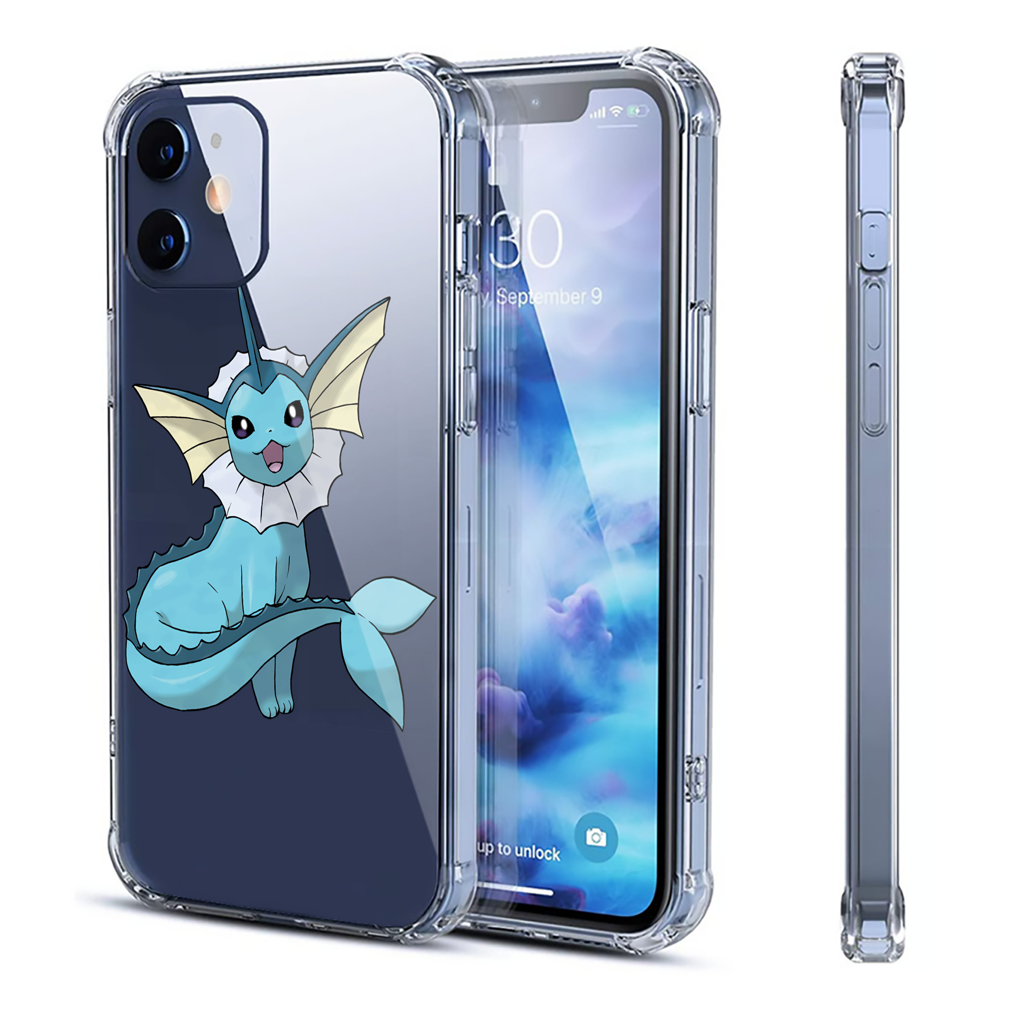 （画像用） ポケットモンスター Pokémon 【iPhone 12シリーズ対応】透明スマホケース（クリアソフトケース）